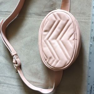 Pink Pleated Bum Bag
